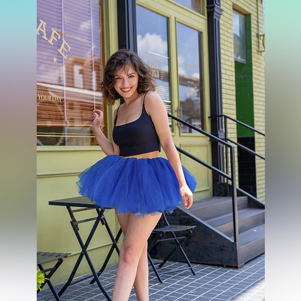 Blue Tutu Halloween Party Dress up & Blue Cape